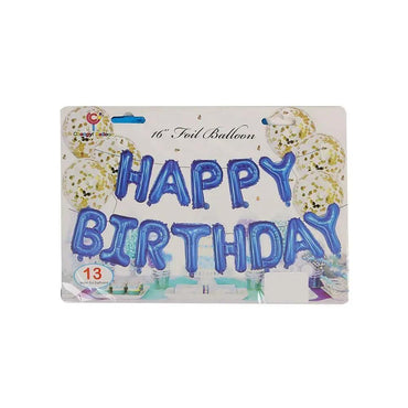 Happy Birthday 16" Foil Balloon - Blue The Stationers